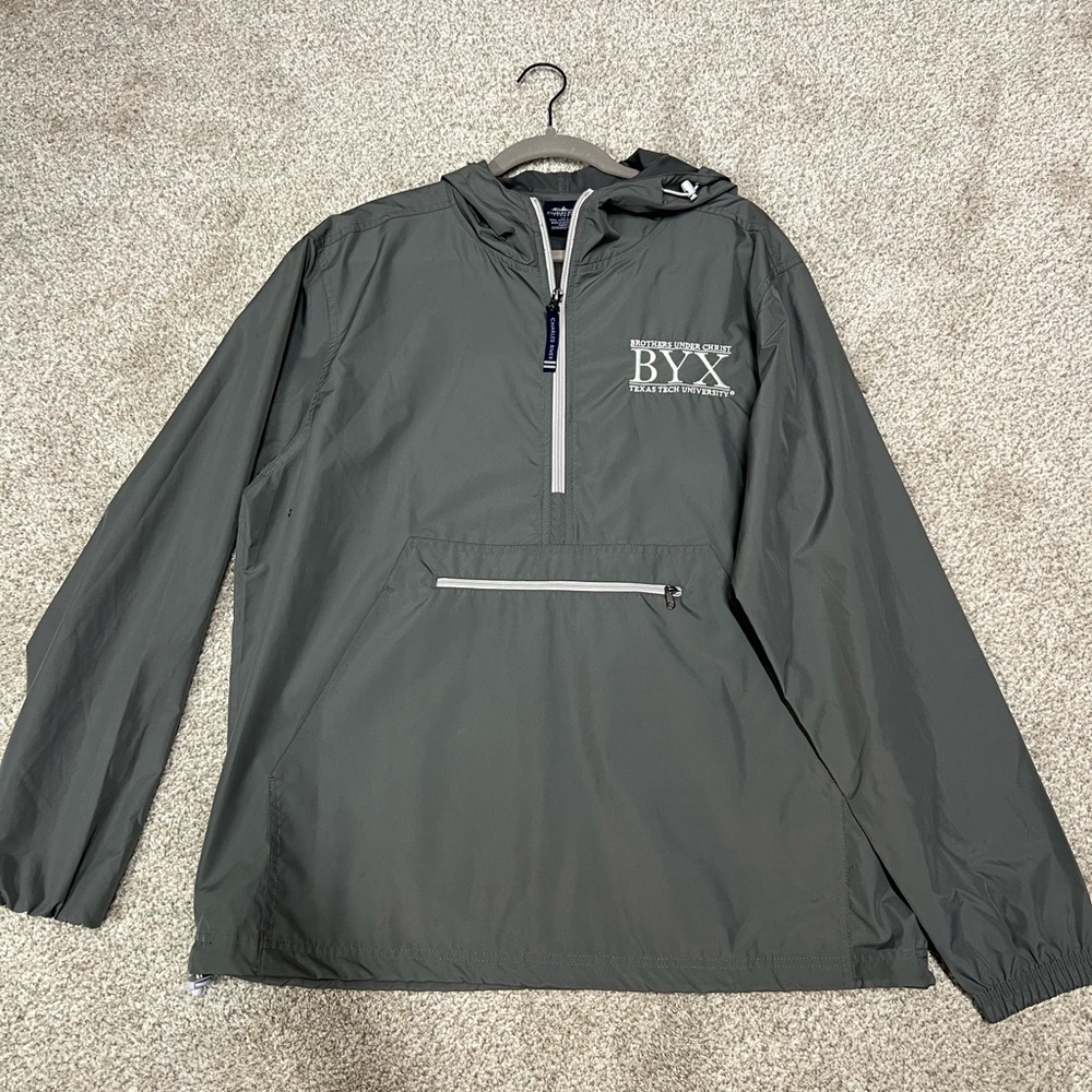 Charles River Apparel Gray Windbreaker Jacket